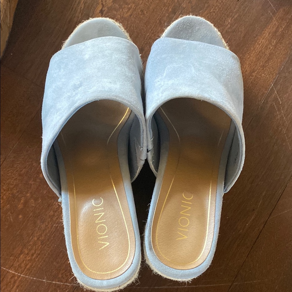 Vionic Women's Blue Slide Sandals